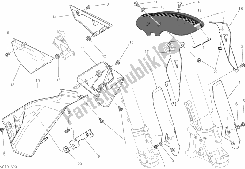 Toutes les pièces pour le Demi Carénage du Ducati Scrambler Full Throttle 803 2018
